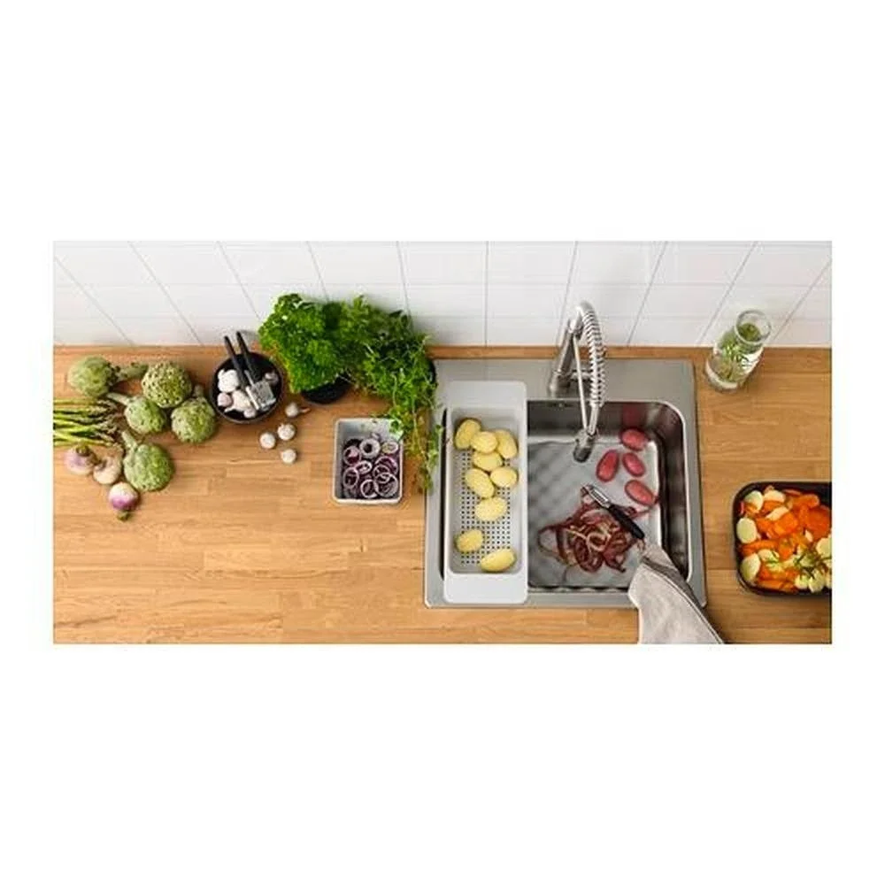Ikea GRUNDVATTNET Colander Gray for Sink Dish Dryer New Discontinued 903.142.80